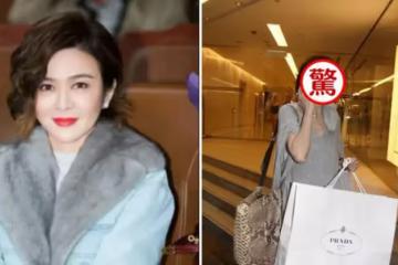 關之琳獨自逛街被偶遇，生圖滿臉油光好油膩，身材卻像小姑娘，網：女神還是老了
