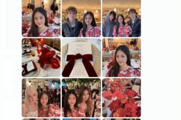 李湘曬女兒留學生活,母女盛裝參加宴會,王詩齡名媛范足好漂亮