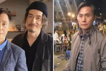 陳豪復工與老戲骨張國強拍外景 兩位型男開心合影依舊保養很好