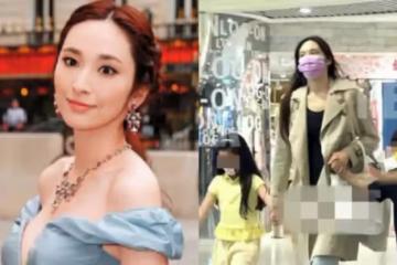 42歲吳佩慈帶兒女購物被拍!不化妝皮膚顯暗黃,一對兒女圓臉都像爸,網:看著好辛苦