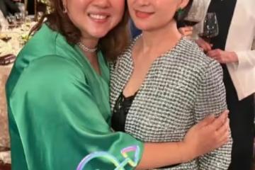 何超瓊和三個乾女兒過母親節，豪門大家庭聚會，瓊姐笑容燦爛開心