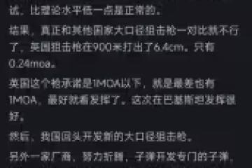 國產狙擊步槍和外國狙擊槍有多大差距看完網友的回答我恍然大悟
