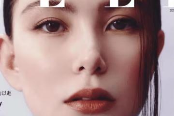 昆凌帶女兒登頂級大刊!穿黑裙巧遮孕肚,懟臉拍硬是凹出超模範