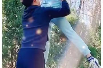 13歲森碟變運動女神！穿運動裝顯超模範，被爸爸舉高高笑起來超甜