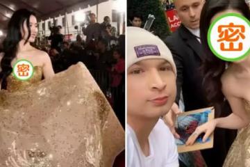 劉亦菲穿高定禮服走紅毯，外媒記者「故意關掉濾鏡」，32歲皮膚太真實，網友：暴露了真實顏值