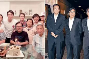 秦沛姜大衛一家十口全家福曝光，兩家人餅印一樣，顏值氣質相當出眾，網贊：全都是明星臉