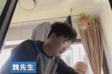 男生被樓上震醒憤怒上門理論,開門一瞬間火氣全消,申請幹活暖心