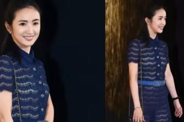 36歲林依晨罕見「穿蕾絲裙」性感走秀，女神P圖前後顏值差距大！