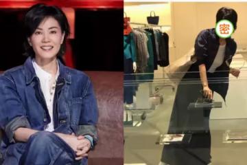 拍到王菲逛街，穿t恤長裙很高挑知性，踩帆布鞋減齡看不出52歲！