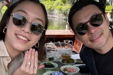 霍啟仁女友曬百萬求婚鑽戒，兩個巨大鑽戒閃眼，和汪小菲是同款