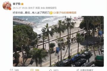 章子怡曬坎城vlog，工作間隙與女兒視頻，楊冪和醒醒打招呼超有愛