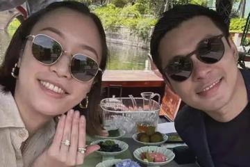 霍啟仁未婚妻曬合影秀恩愛,手上巨大鑽戒搶鏡網友爆其家境優越
