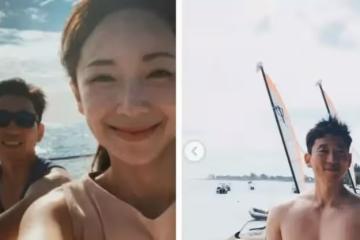 3個孩子的媽！隋棠揪老公度假「大秀少女腿」一轉頭「Tony突然脫上衣」網友流口水：是雷神