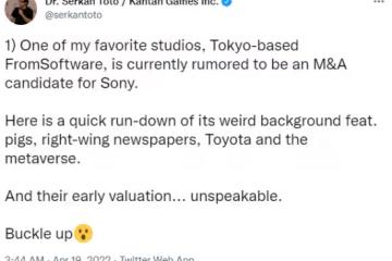 網曝索尼或將收購From Software 又將是個大新聞