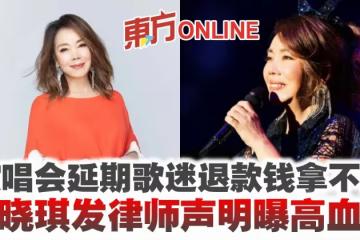 演唱會延期歌迷退款錢拿不回　辛曉琪發律師聲明曝高血壓