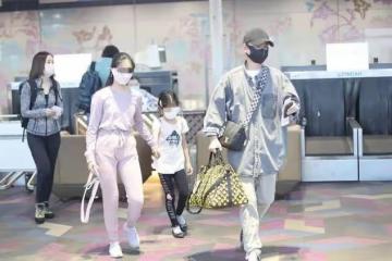 文章帶倆女兒走機場，他瘦不少顏值秒回升，大女兒舞蹈生氣質絕了