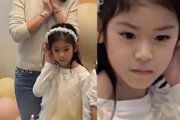 林心如女兒「正臉曝光」！臉型優越「酷似霍建華」模樣讓人驚艷：完美繼承爸媽優秀基因!