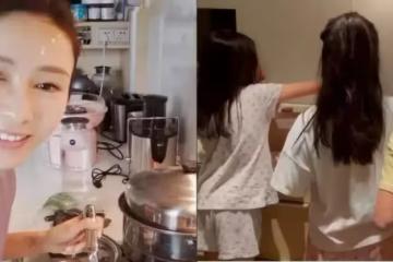 豪門女兒不嬌氣！一家五口防疫隔離「黎姿親力親爲」顧家人換燈泡　三個女兒懂事：十分接地氣