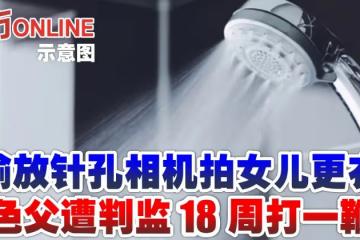 偷放針孔相機拍女兒更衣 色父遭判監18周打一鞭
