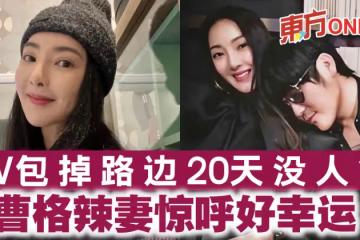 LV包掉路邊20天沒人拿　曹格辣妻驚呼：好幸運