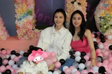 奚夢瑤帶孩子為何超欣補辦生日宴，四太梁安琪抱著孫子不撒手