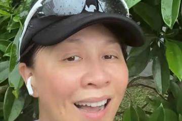 梁朝偉怎麼看上她的？劉嘉玲戶外跑步遇大雨，全素顏出鏡變老大媽