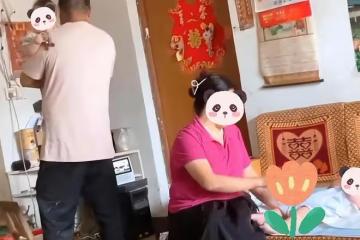 女子帶娃回娘家，公婆三天兩頭帶東西看望，一個幫帶娃一個幫做飯