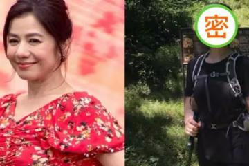 59歲鐘楚紅登山照片曝光，黑色簡約裝扮，臉上出現皺紋，但仍溫柔優雅，網：老的真高級