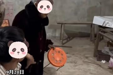98歲婆婆老當益壯，看見兒媳吃魚拿著板凳就打，嫌沒讓自己先吃