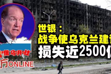 【俄烏開戰】世銀：戰爭使烏克蘭建設損失近2500億
