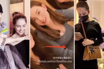 周杰倫陪老婆逛街超甜蜜，昆淩挺六個月孕肚「素顏出鏡」略顯憔悴，婚戒十分搶鏡