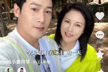 陸毅鮑蕾體驗生活，夫妻戴手套穿雨靴下田插秧，有模有樣超接地氣
