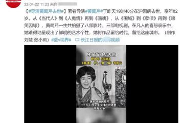 82歲知名導演在上海去世,眾星發文悼念,陸川薛佳凝感謝知遇之恩
