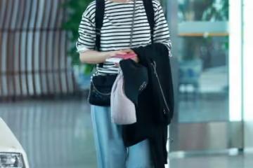 高圓圓的魅力還是不小，日常穿得簡單也有「女神」范，氣質真挺好