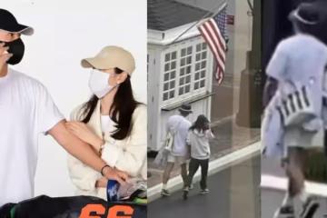 玄彬孫藝珍終於被偶遇了!穿休閒裝手牽手逛街,玄彬還給老婆背包