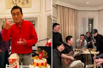 鐘鎮濤梁家輝聚會,意外曝光上海豪宅內景,掛滿名貴字畫裝修豪華,壁櫥全是大理石,財力十分雄厚