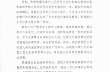 中國演出行業協會發布公告抵制杜雪兒 抵制杜雪兒這說明了什麼？