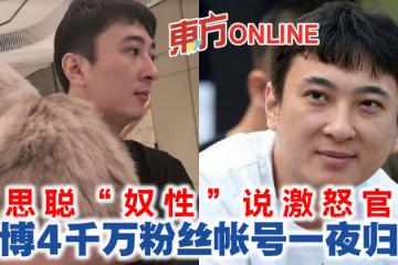 王思聰「奴性」說激怒官方　微博4千萬粉絲帳號一夜歸零