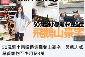 50歲劉小慧近況,嫁蘇志威住過億豪宅生活愜意,月花超3萬養寵物