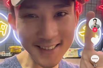 TVB男星李興華內地賣小吃，親自洗碗接地氣，10元一串魚蛋賣到爆