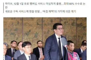 weverse將在12月1日強行引入新收費會員制