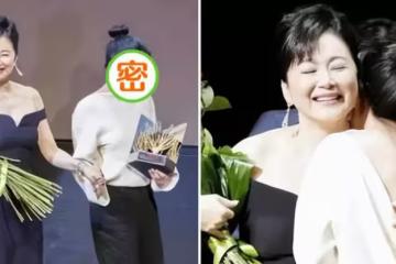 林青霞罕見帶女兒亮相,盤髮優雅高貴,女兒五官平淡太像爸爸