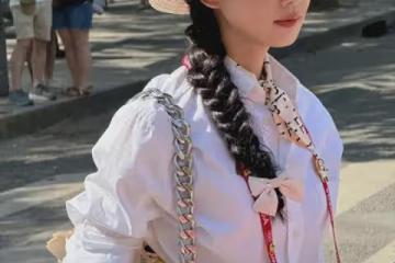 劉詩詩巴黎奧運驚艷亮相照片,Ralph Lauren造型盡顯東方韻味!