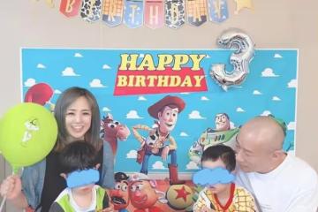 38歲蒼井空曬全家福,娃娃臉甜美光頭老公沉穩老實,努力備孕二胎