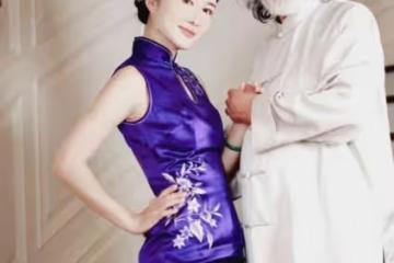 杜星霖穿旗袍慶生，張紀中祝她年年18歲，網友：老婆是個狠角色
