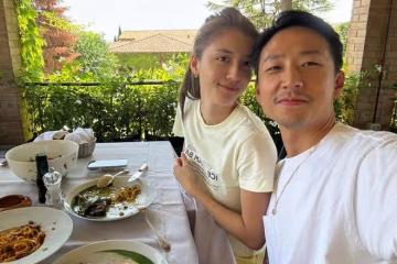 吳千語慶祝31歲生日，施伯雄曬妻子九宮格，甜蜜親吻令人羨慕