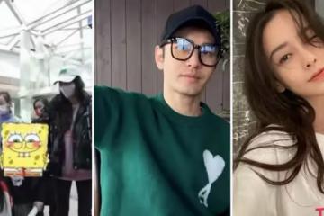baby離婚後忙帶娃，陪小海綿看電影買零食，跟黃曉明依舊默契，網友：baby純素顏顏值好能打