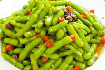 為什麼大排檔的涼拌毛豆脆嫩入味？教你一招，色澤翠綠，香辣好吃