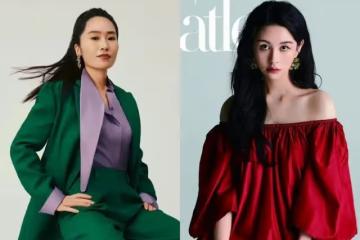 張藝謀大女兒張末與沈月合體拍雜誌封面，相差19歲各有各的風格