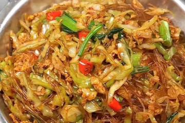 粉絲炒包菜